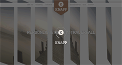 Desktop Screenshot of bestattungen-knapp.de